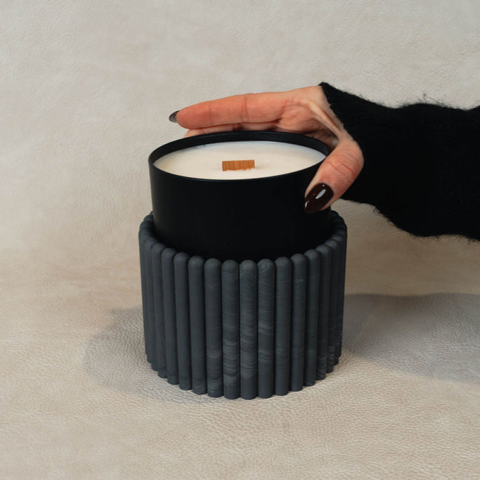 The Vessel - Ribbed Marble