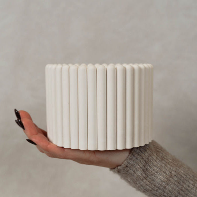 The Vessel - Ribbed Ivory